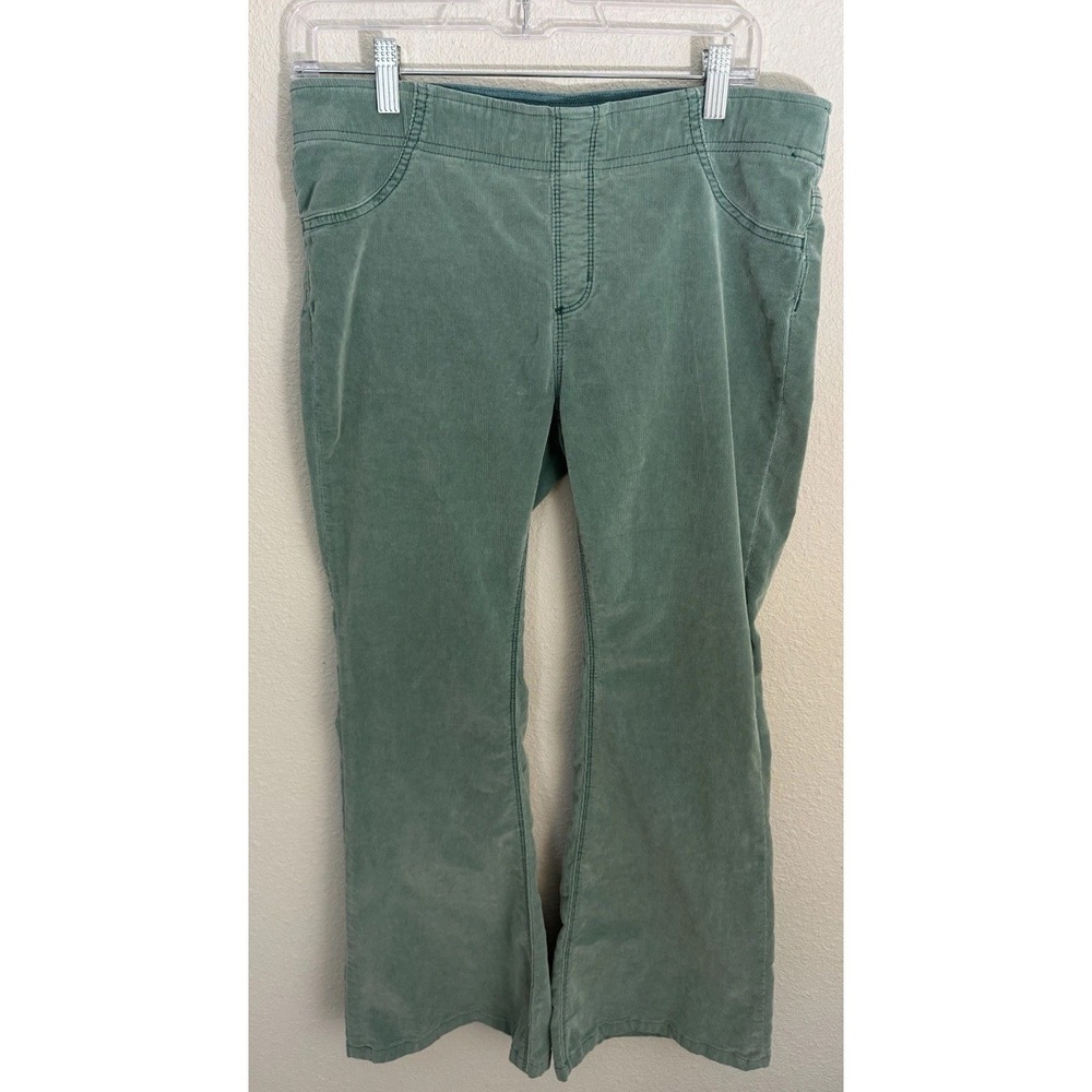 We‎ The Free People Pants Womens 30 Corduroy Bell Bottom Pull On Low Rise Teal